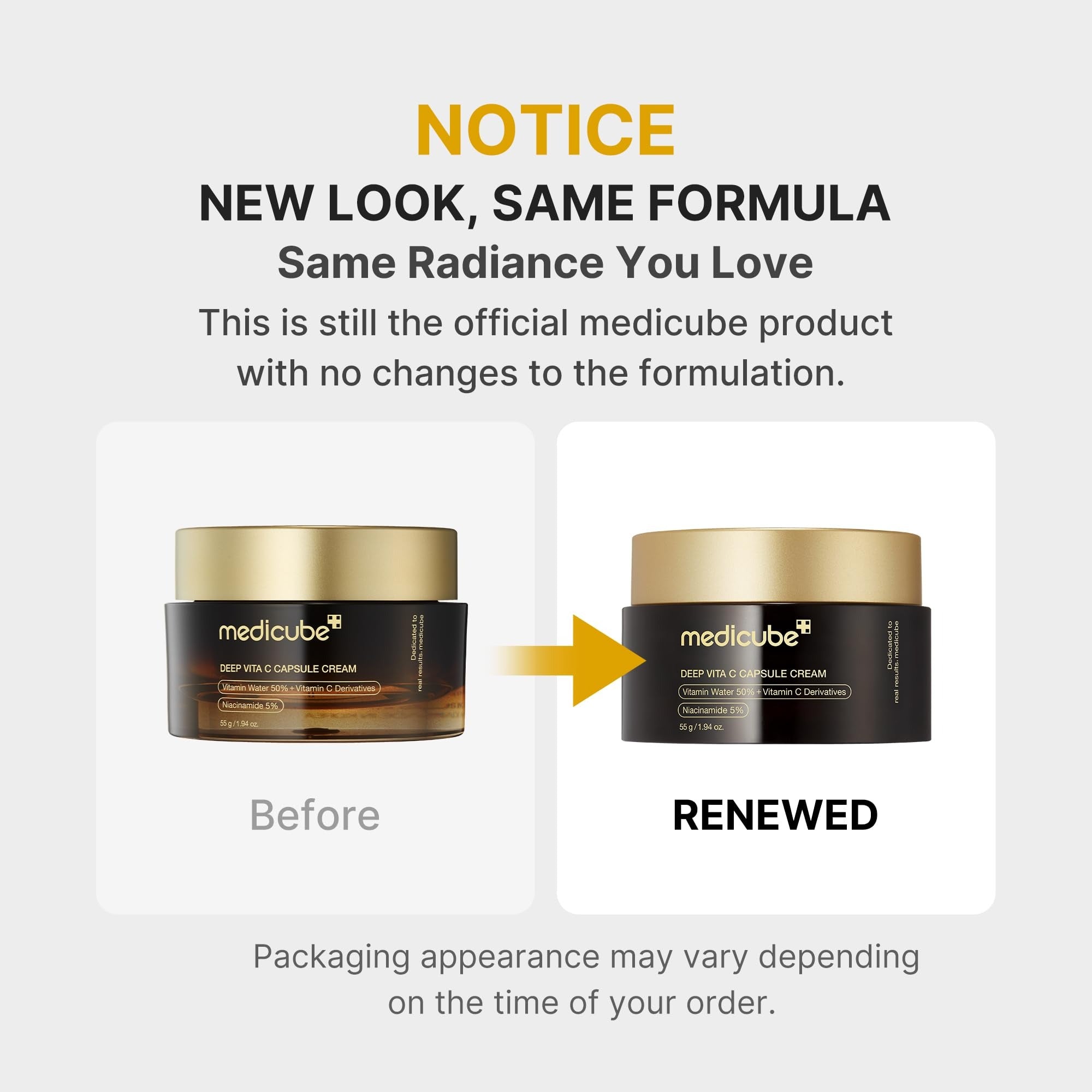 Capsule Cream with Deep Vitamin C | Liposome Vitamin C Golden Capsule for Radiance & Firm-Looking Skin II