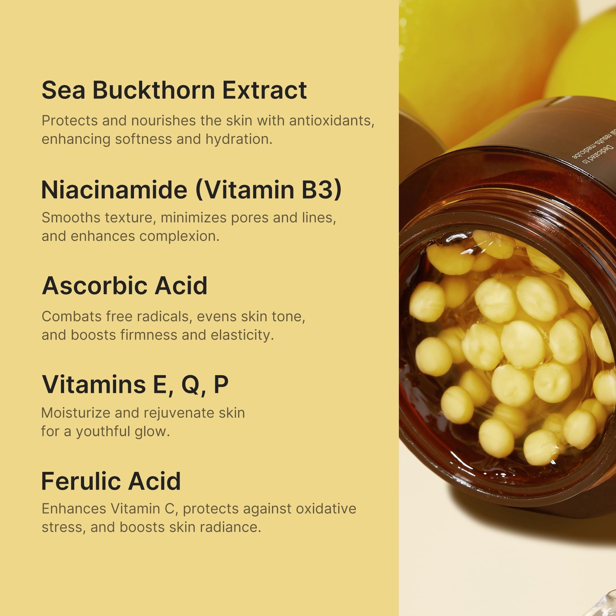 Capsule Cream with Deep Vitamin C | Liposome Vitamin C Golden Capsule for Radiance & Firm-Looking Skin II