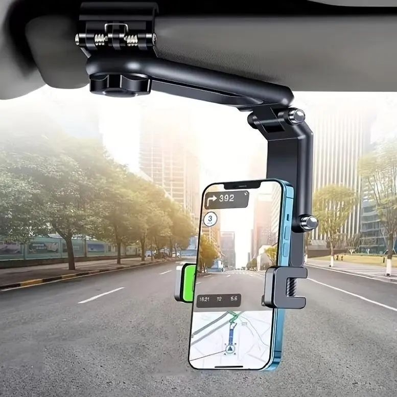 Joytutus Car Phone Mount – Long Adjustable Arm, 360° Rotation, Anti-Scratch Clamp