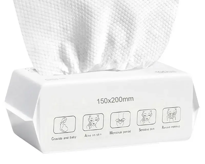 Disposable Face Towels, 1/2/4/6/8/10 Packs Soft Gentle Multi-Purpose Facial Cleansing Pads