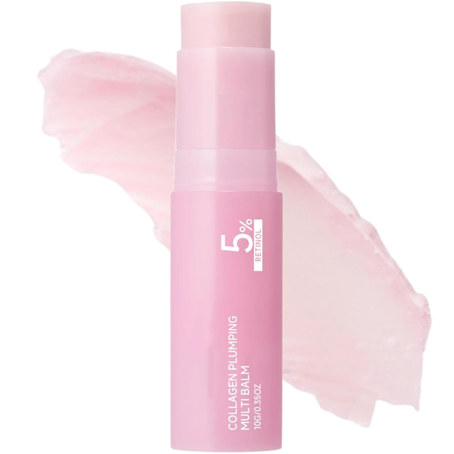 Pink Collagen Volume Multi Balm Stick, Collagen Plumping Balm, Retinol & Peptide