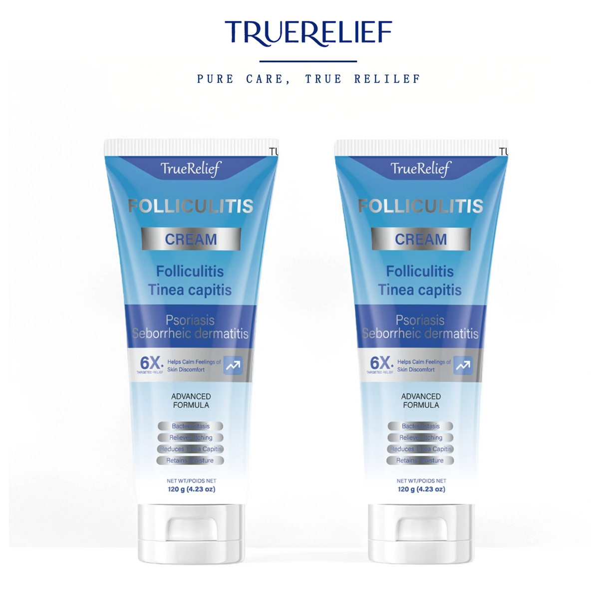 TrueRelief Botanical Folliculitis Care Cream – Soothing Moisturizer for Scalp, Face & Body Bumps