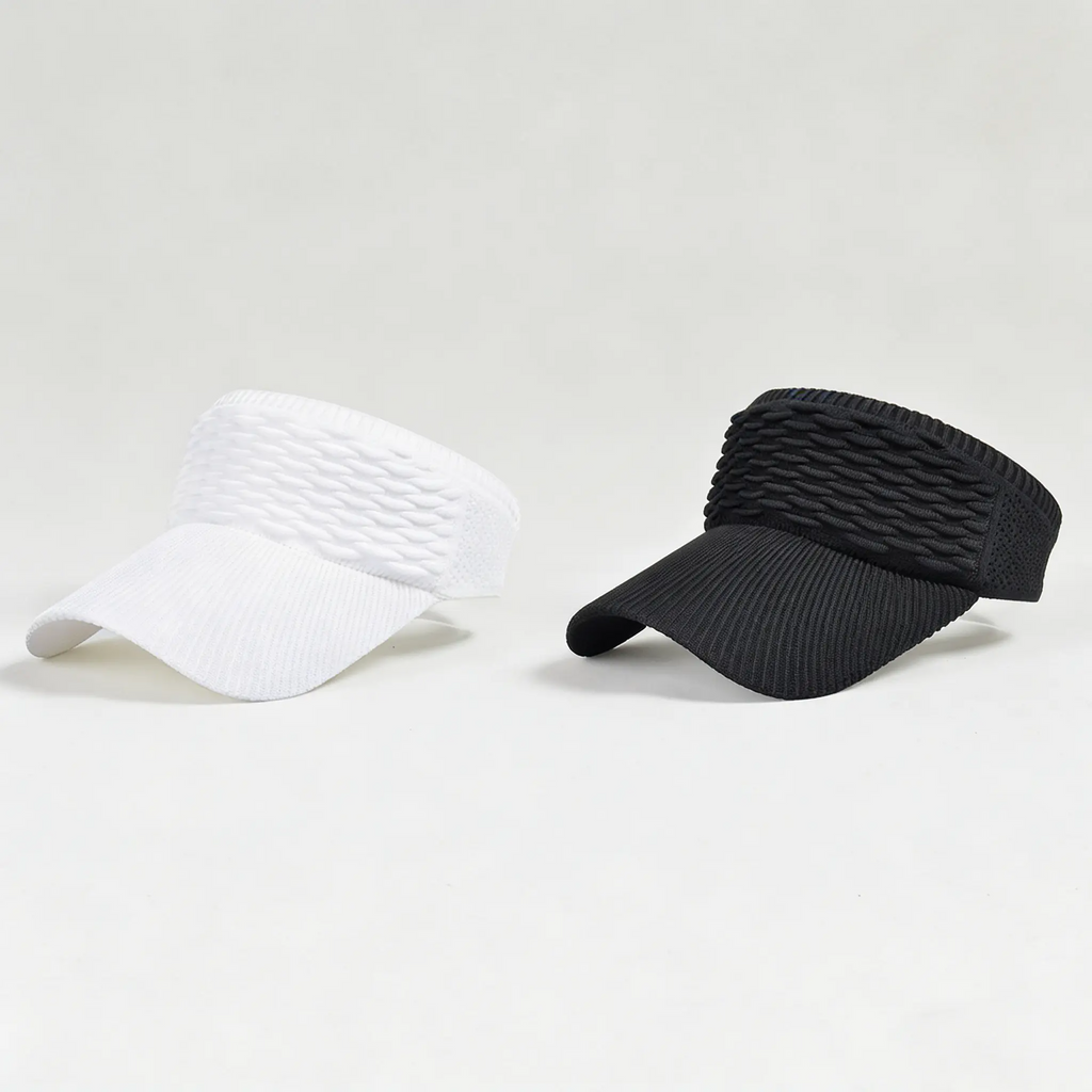 Women's High Ponytail Sun Visor Hat – Breathable UV Protection Visor for Outdoor Sports & Beach