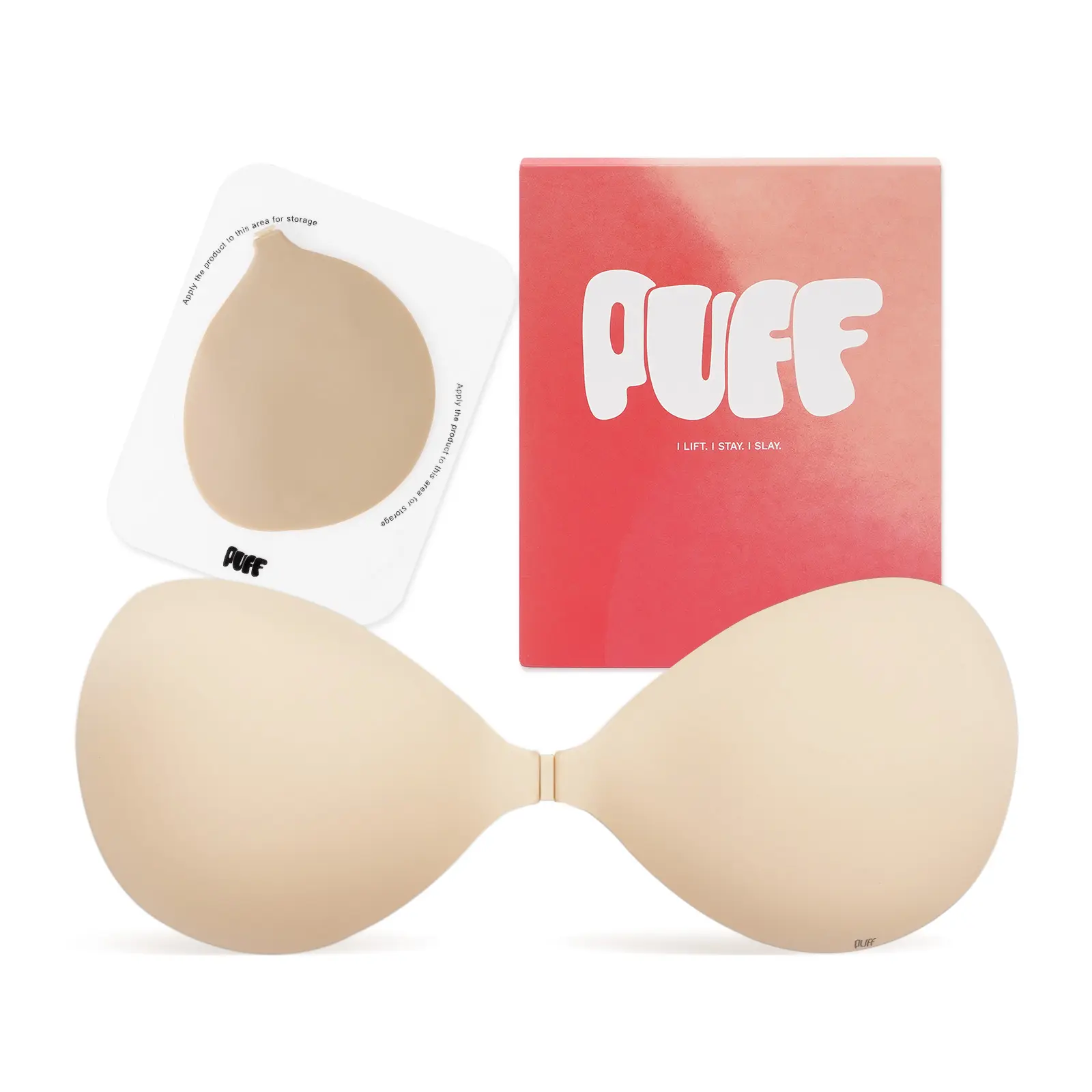 Sticky Bra – Waterproof Invisible Silicone Adhesive Bra with Storage Board & Replaceable Pads