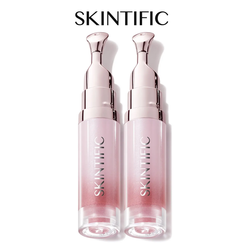 SKINTIFIC Lip Serum 2pcs Day & Night Lip Combo – Tinted + Clear for All-Day Hydration & Overnight Repair