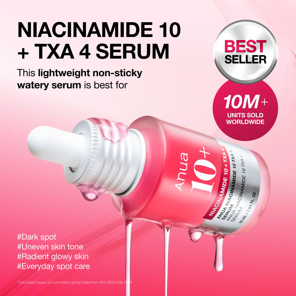 Dark Spot Correcting Serum : 10% Niacinamide+ 4% Tranexamic Acid 1.01 fl.oz. (30ml) ｜ Niacinamide Serum
