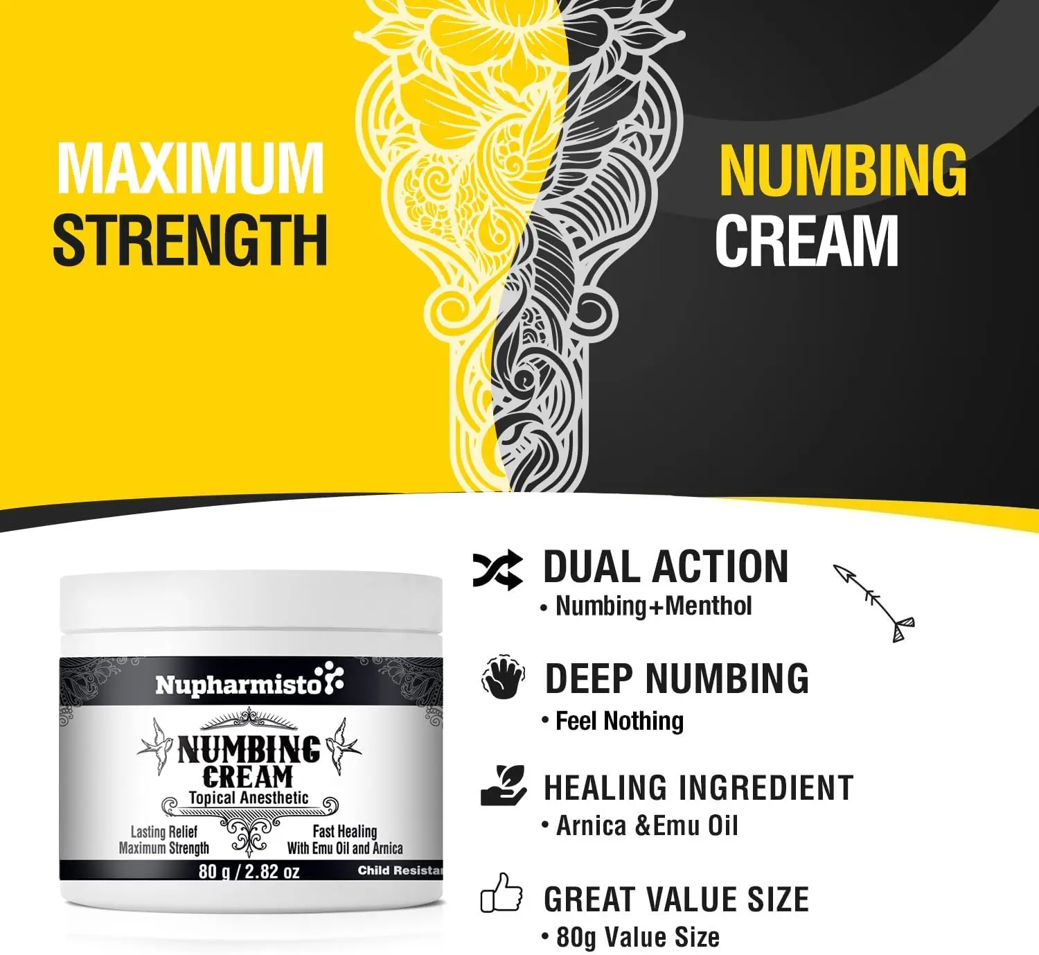 Daily Skin Prep Cream with Emu Oil & Arnica | 80g