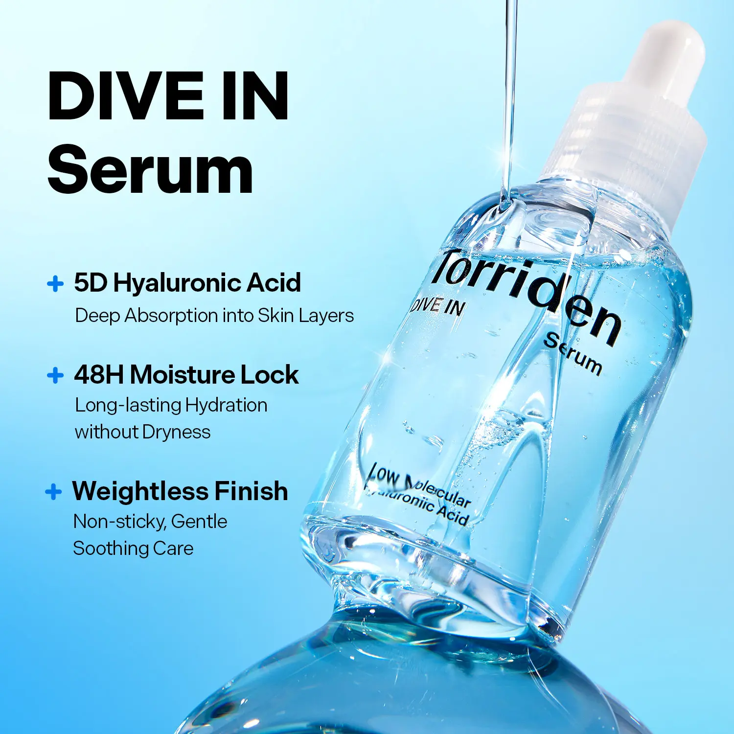 Low-Molecular Hyaluronic Acid Serum 50mL | Lightweight Hydration