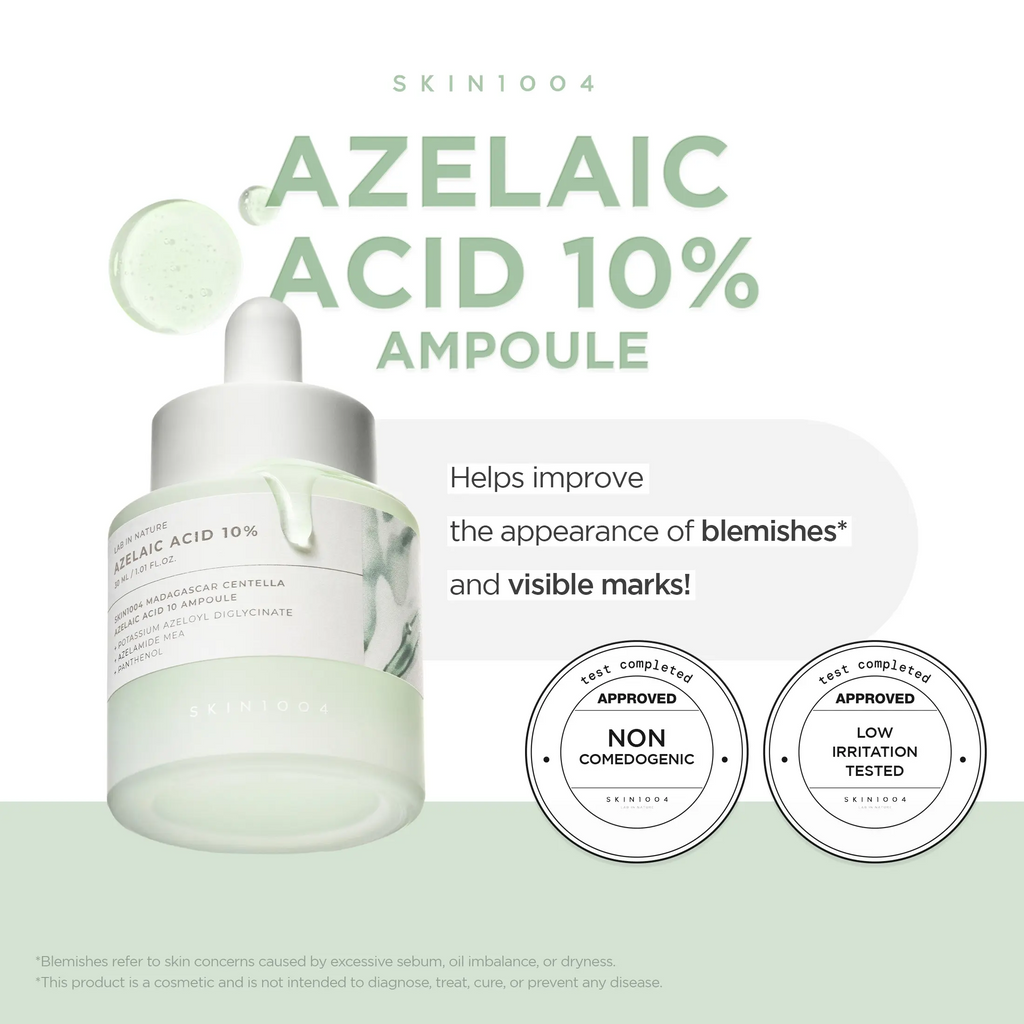 Azelaic Acid 10 Ampoule 30ml - Blemish Care, Visible Redness Soothing