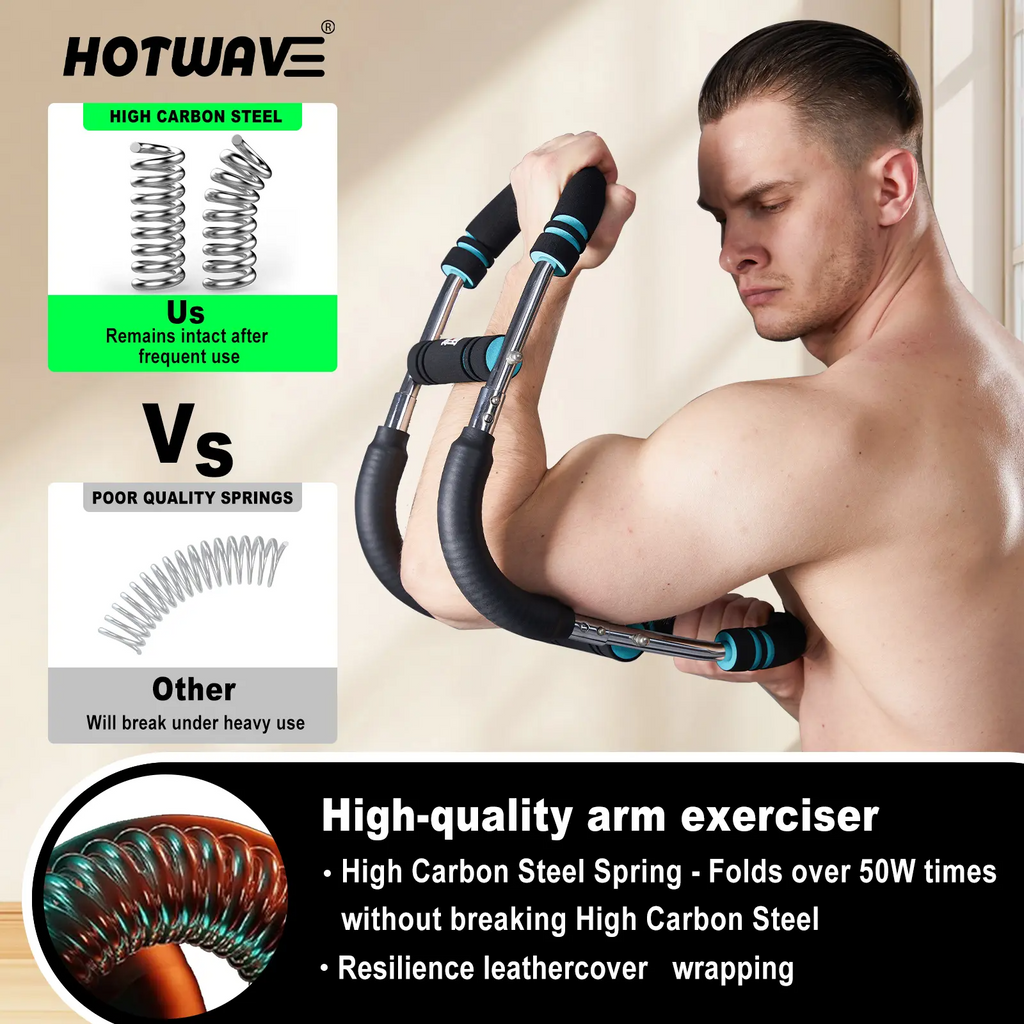 Adjustable Arm & Chest Trainer – Resistance Workout Equipment for Men | 60-120 lbs