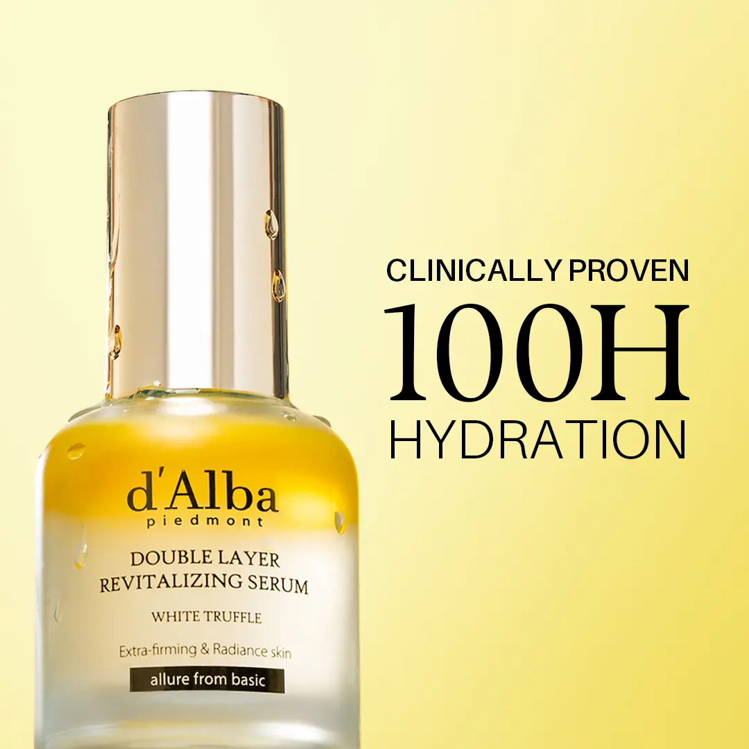 White Truffle Double Layer Revitalizing Serum - Skin Firming & Rejuvenating Serum - 100HR Hydrating Serum (1.01 fl oz)