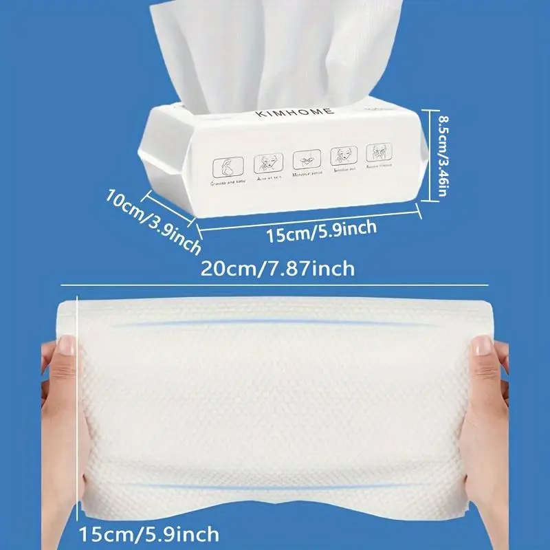 Disposable Face Towels, 1/2/4/6/8/10 Packs Soft Gentle Multi-Purpose Facial Cleansing Pads