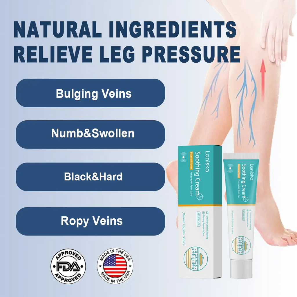 Herbal Varicose Vein Relief Cream – Soothing Leg Massage Lotion for Pain, Swelling & Vein Comfort | 30g