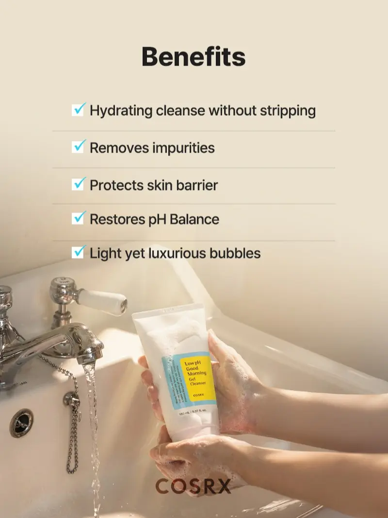Low pH Good Morning Gel Face Cleanser - Gentle Hydrating