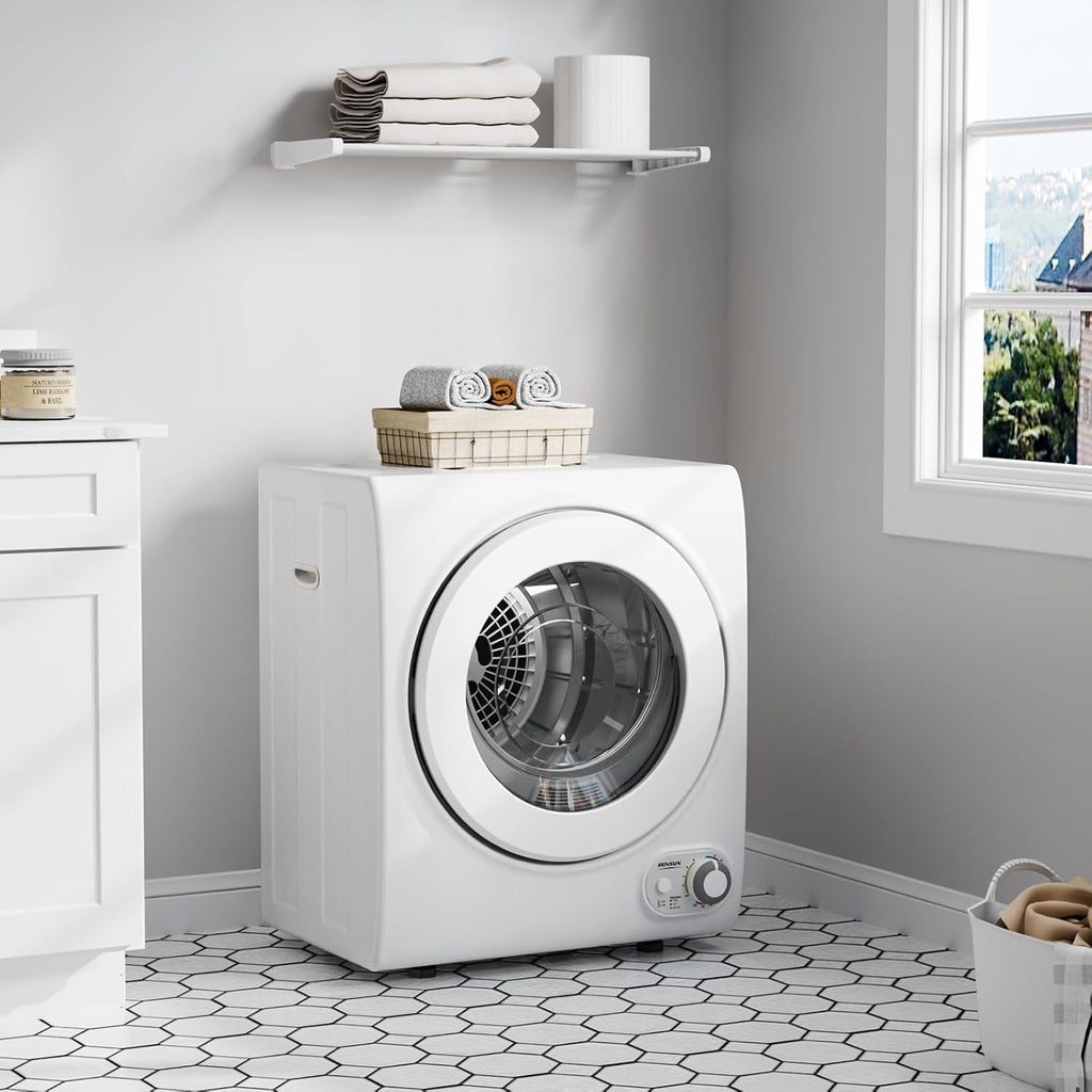 Portable Clothes Dryer – 110V Front Load Tumble Dryer with Stainless Steel Tub