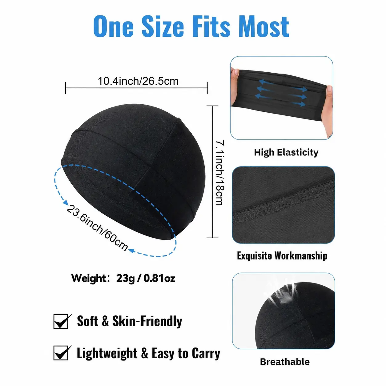 Cooling Skull Cap Beanie – Breathable, Moisture-Wicking & Lightweight for Outdoor Sports