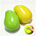 Color Changing Mango Squishy | Heat-Activated ASMR Stress Ball, Crunchy Bead-Filled Fidget Toy