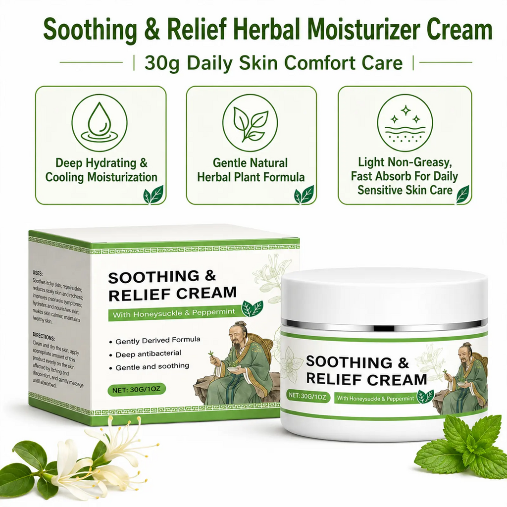 Original Soothing Relief Cream – Natural Plant-Based Moisturizing Balm for Sensitive Skin