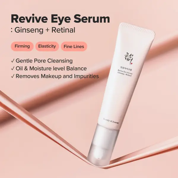 Revive Eye Serum : Ginseng + Retinal 30mL | Viral Eye Care Correction for Puffy Eye Bags, Fine Lines