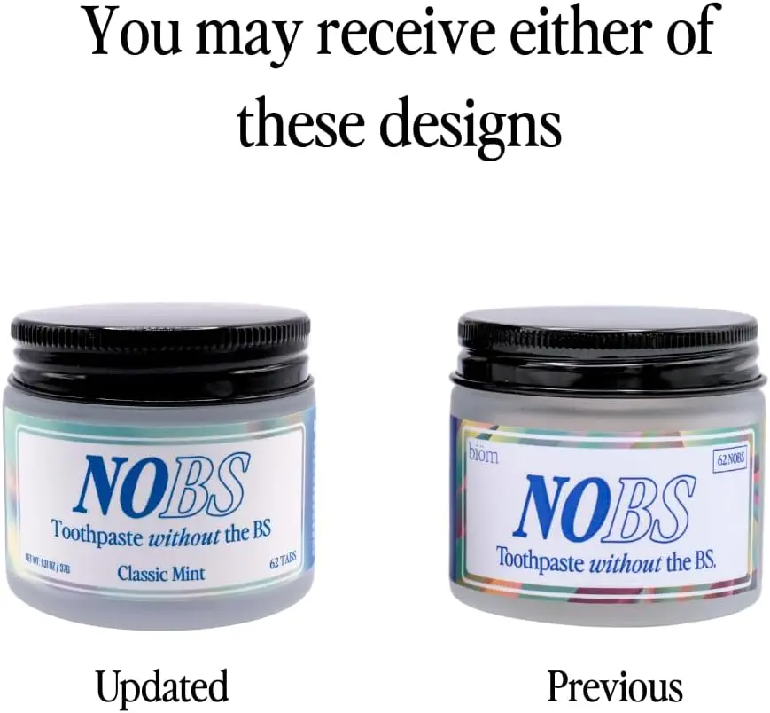 NOBS Toothpaste Tablets – Nano Hydroxyapatite | Fluoride-Free, Zero-Waste
