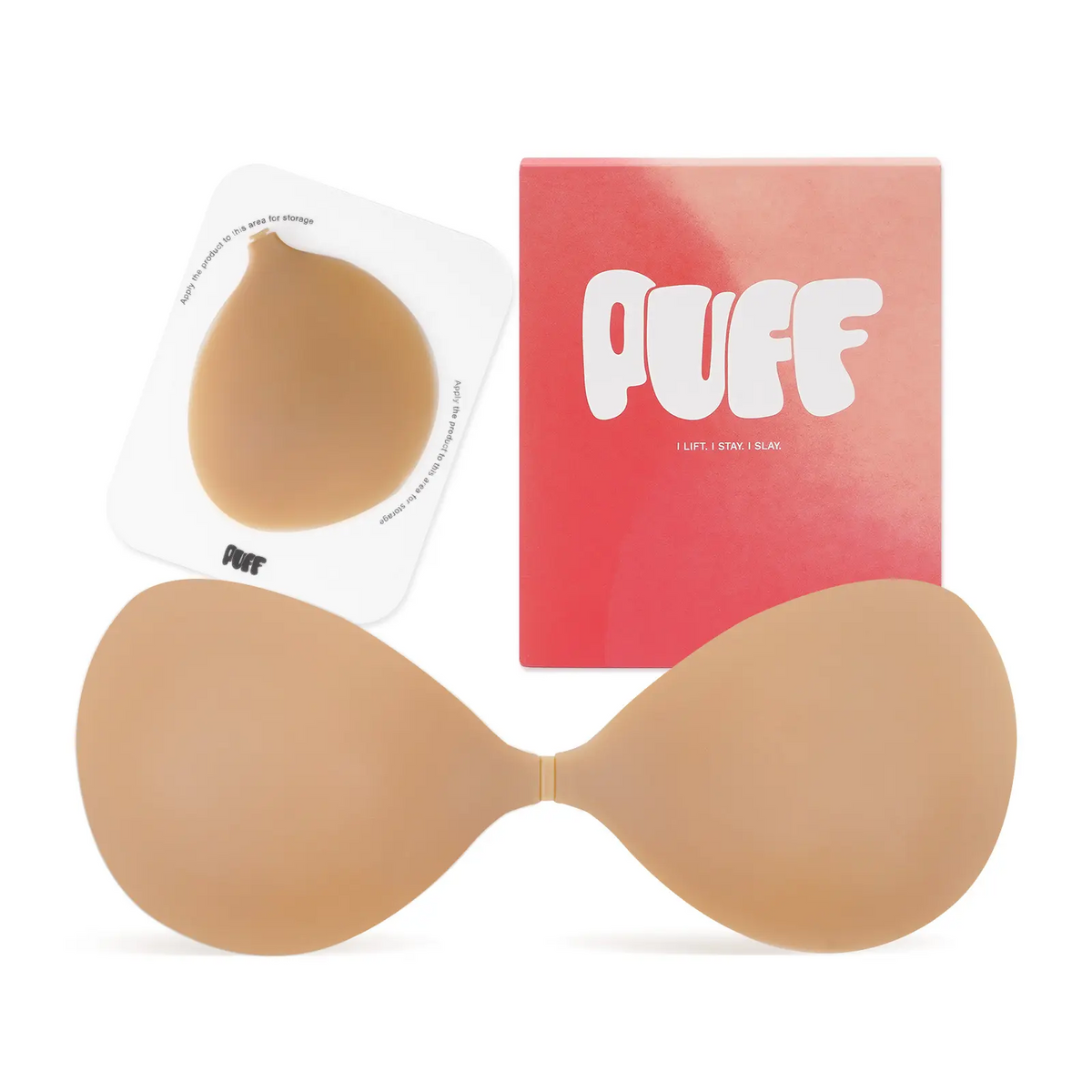 Sticky Bra – Waterproof Invisible Silicone Adhesive Bra with Storage Board & Replaceable Pads