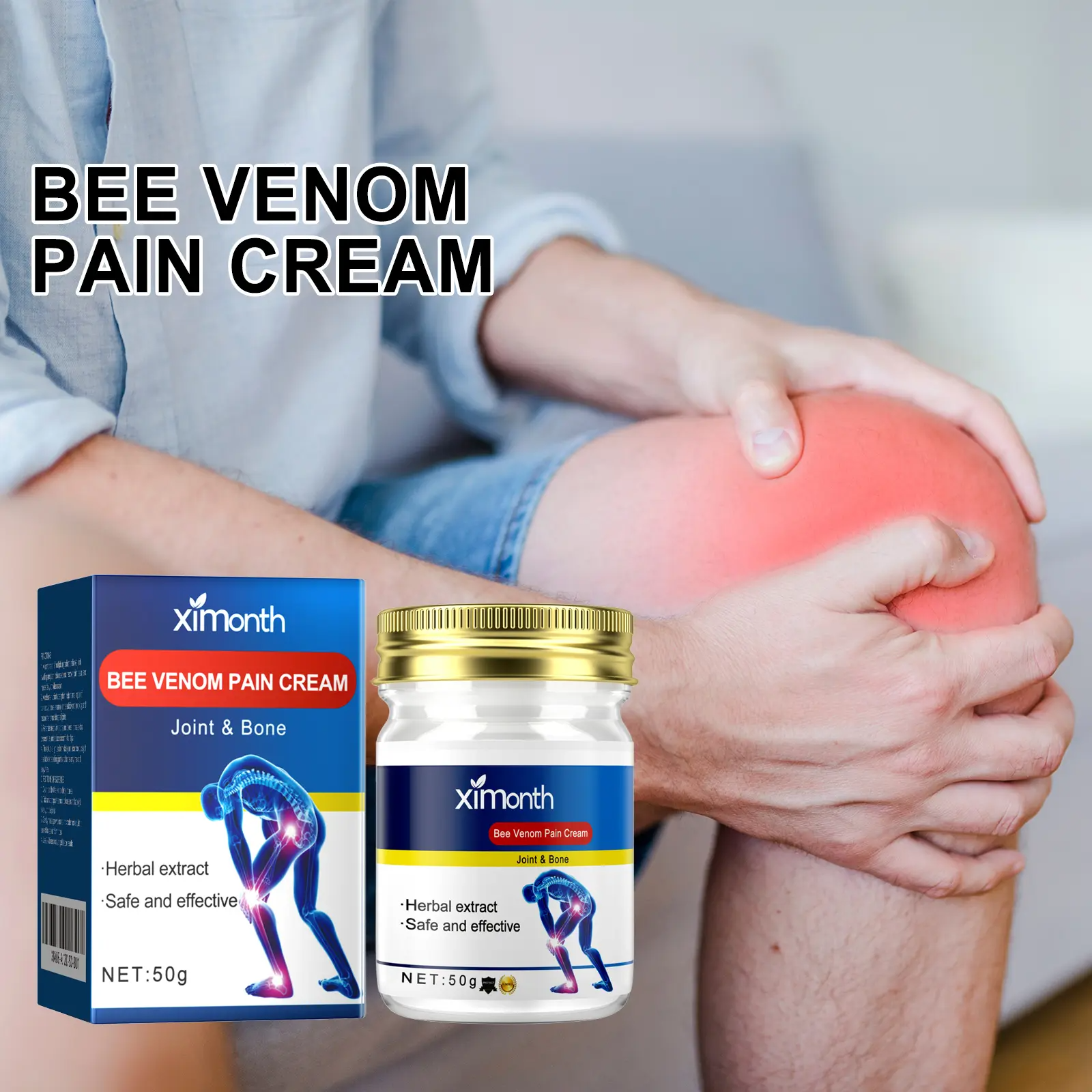 Herbal Joint & Muscle Pain Relief Cream – Fast-Acting Formula for Knee, Back, Shoulder & Neck
