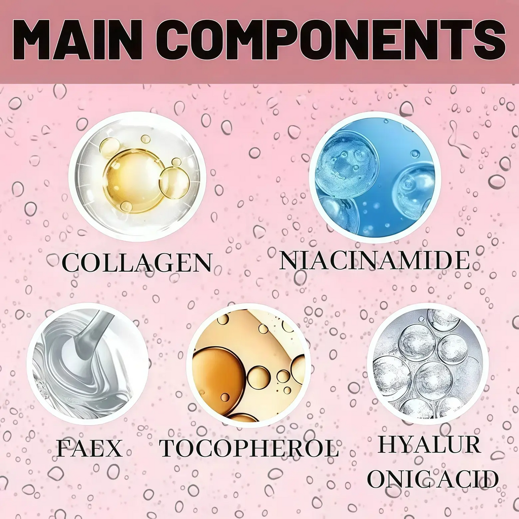 Quasi BioCollagen Face Mask, Firm Skin Deep HydratingMasks for Wrinkle Reduction and PoreMinimization - Glow like Glass Skin (2 Box × 8Pcs)