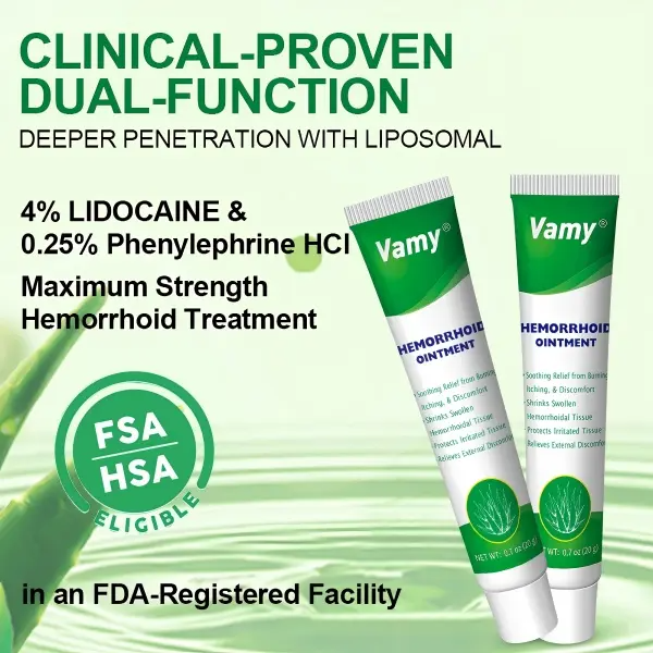 Organic Hemorrhoid Treatment Cream-Gel with Aloe Vera – Relieves Pain, Itching & Swelling | 1.4 oz with Finger Cots
