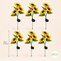 Solar Powered LED Sunflower Garden Lights – Waterproof IP65, Realistic Glow | Set of 2, 4 or 6