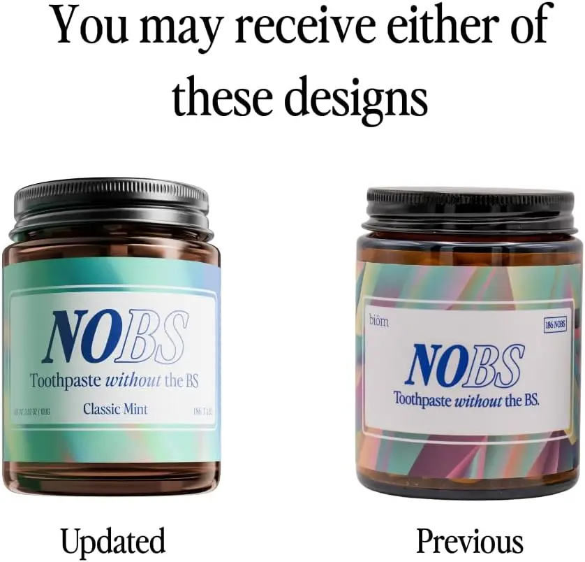 NOBS Toothpaste Tablets – Nano Hydroxyapatite | Fluoride-Free, Zero-Waste
