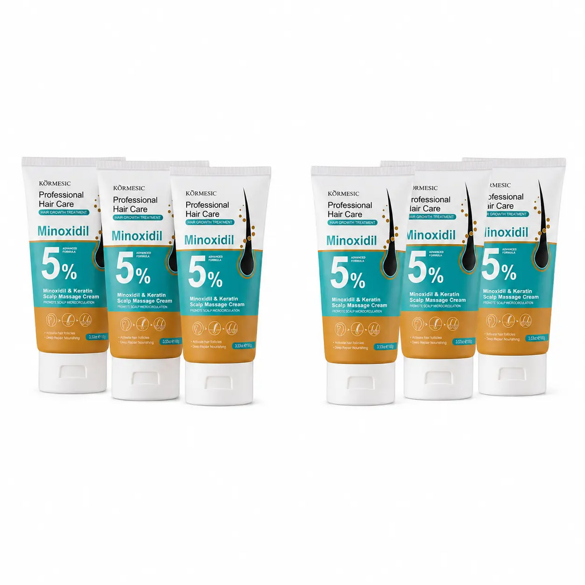 5% Minoxidil Scalp Massage Cream with Keratin & Ginger