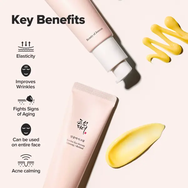 Revive Eye Serum : Ginseng + Retinal 30mL | Viral Eye Care Correction for Puffy Eye Bags, Fine Lines