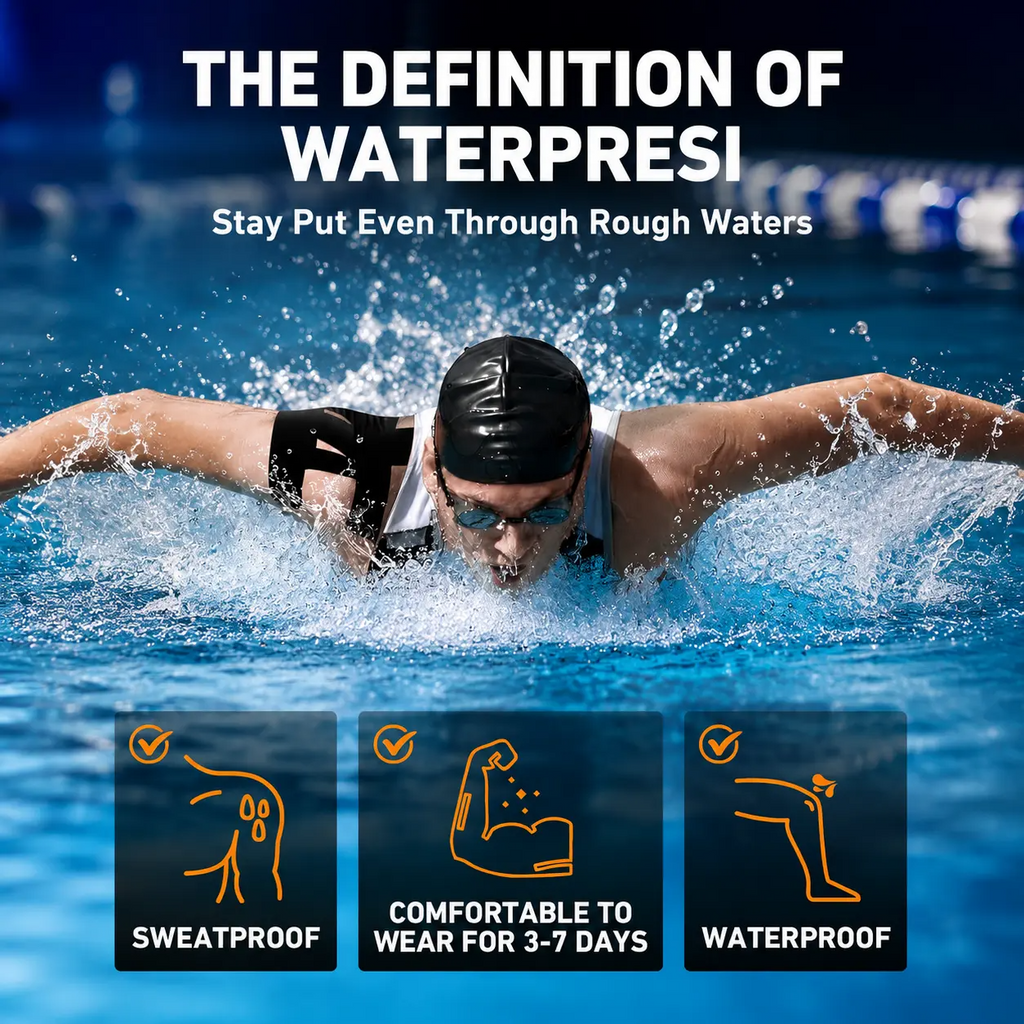Pre-Cut Kinesiology Tape for Shoulder Pain Relief – Waterproof Breathable Athletic Support, 10–30pcs