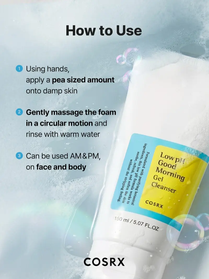 Low pH Good Morning Gel Face Cleanser - Gentle Hydrating