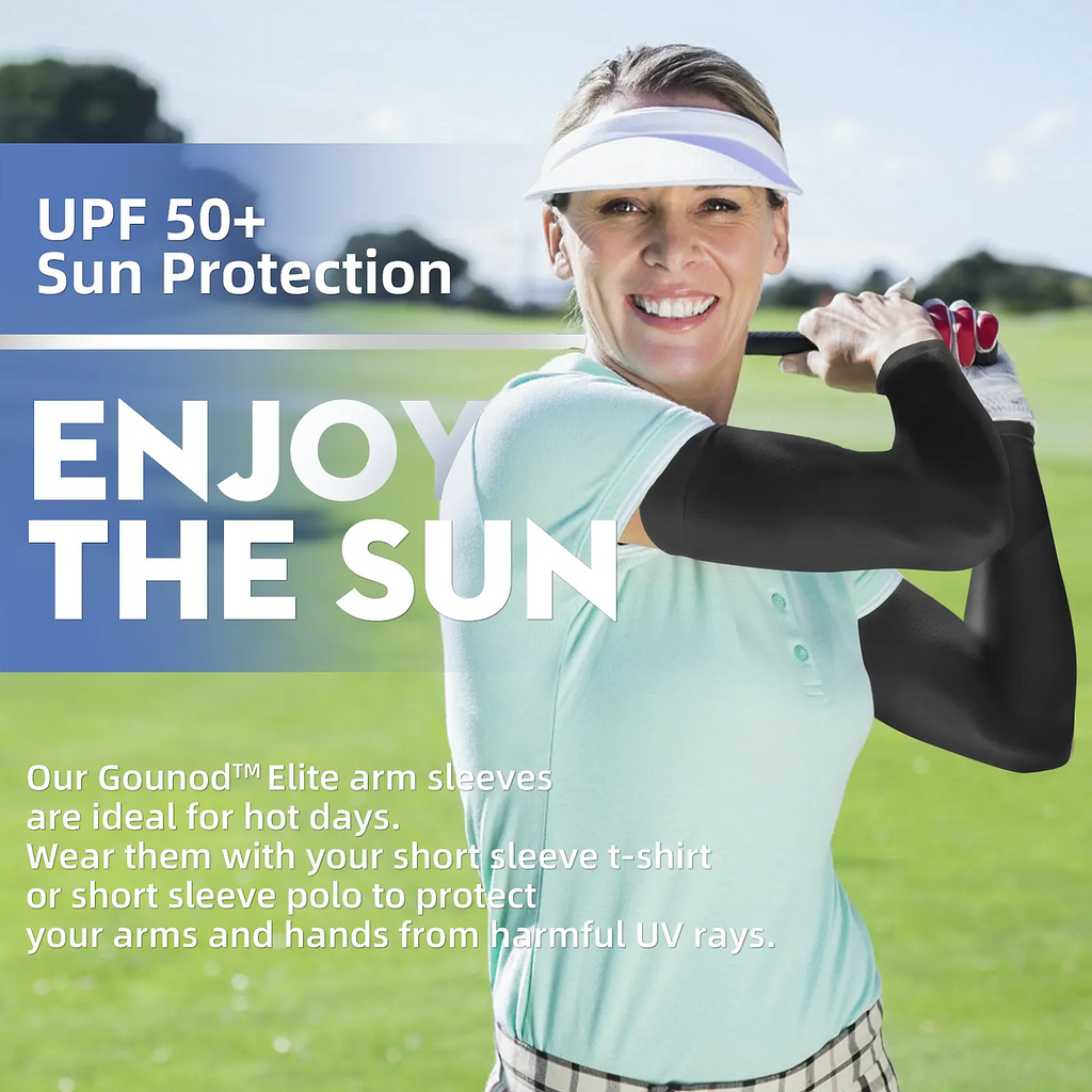 UPF 50+ UV Protection Arm Sleeves – Cooling Compression Sleeves for Men, Women & Youth | Football & Outdoor Sports