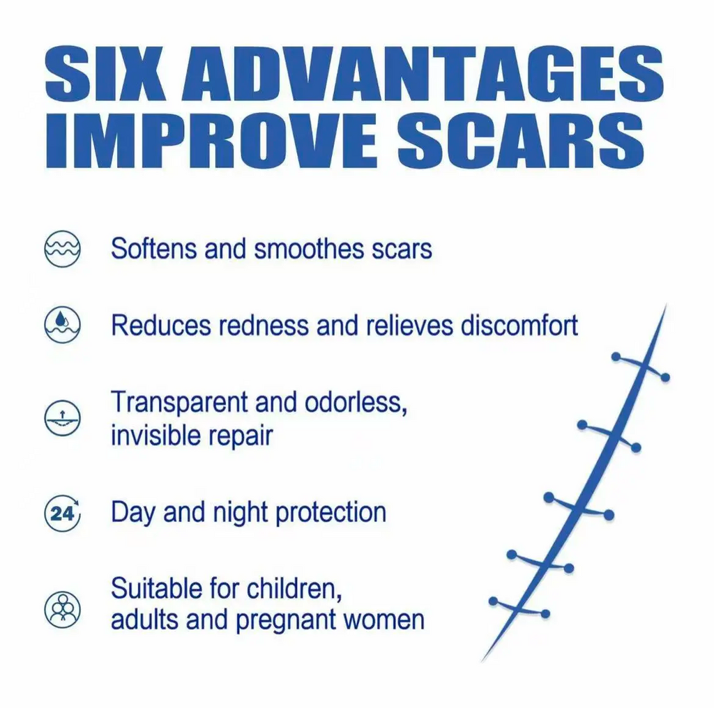 Professional Scar Removal Cream, AdvancedSilicone Skin Repair Gel for Burn