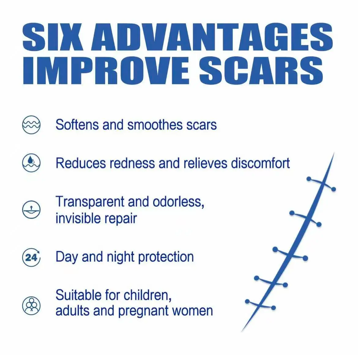 Professional Scar Removal Cream, AdvancedSilicone Skin Repair Gel for Burn