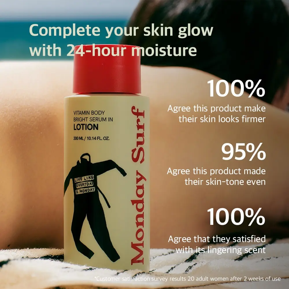 MONDAY SURF Vanilla Lavender Body Lotion | Everyday Moisture