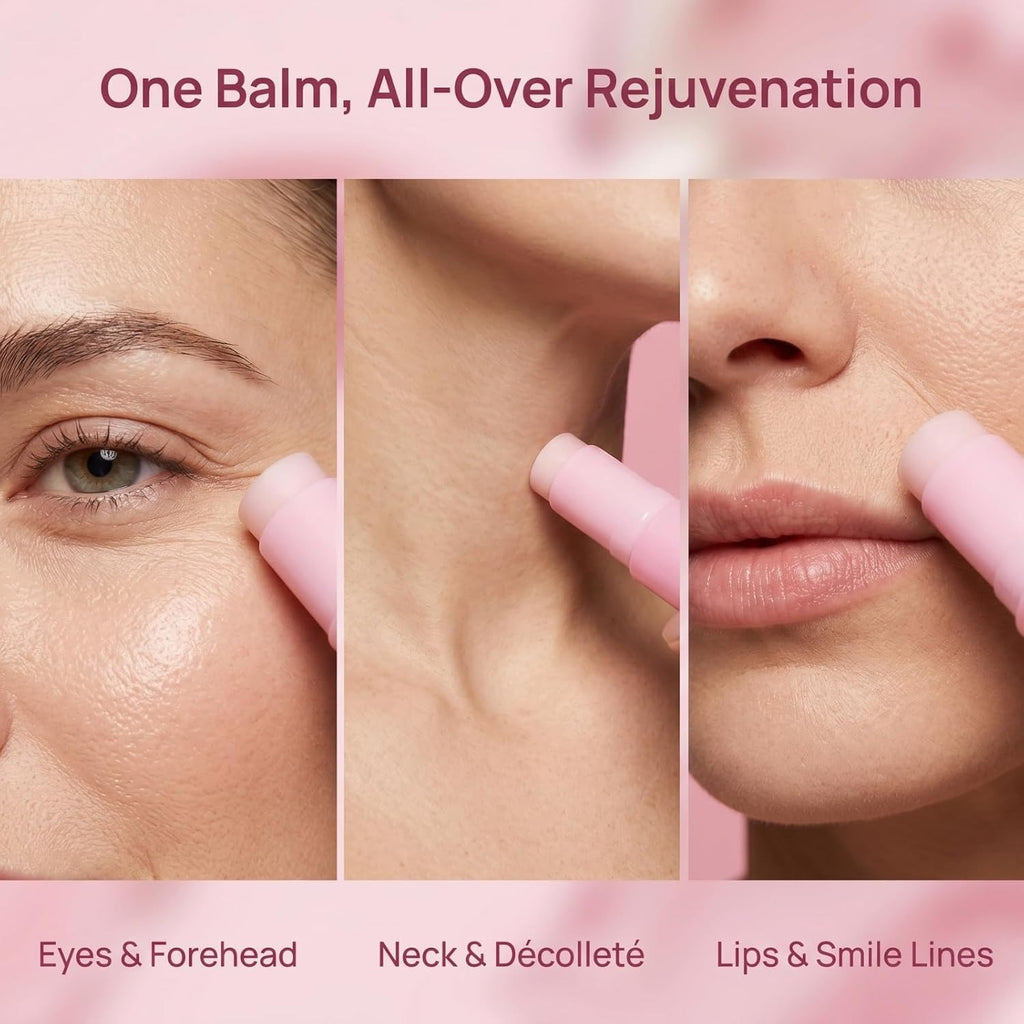 Pink Collagen Volume Multi Balm Stick, Collagen Plumping Balm, Retinol & Peptide