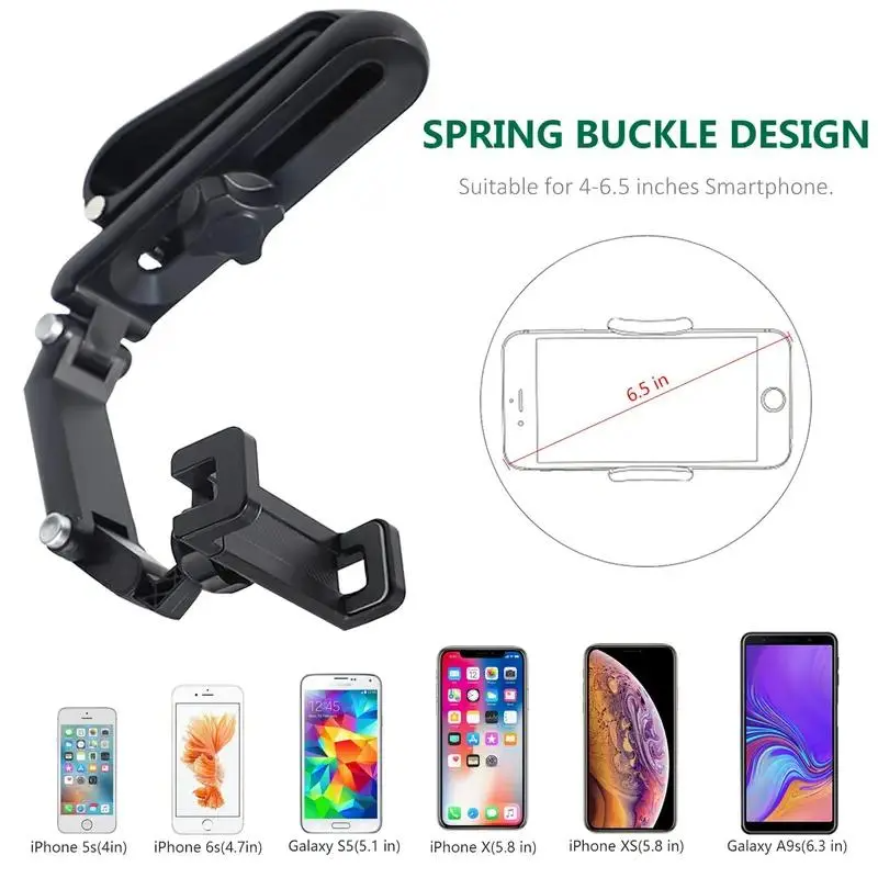 Joytutus Car Phone Mount – Long Adjustable Arm, 360° Rotation, Anti-Scratch Clamp