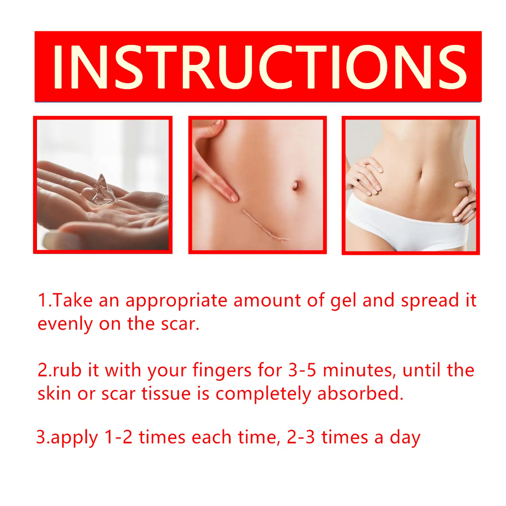 Professional Scar Removal Gel – Advanced Treatment for Keloids, C-Section, Surgery, Burn & Acne Scars