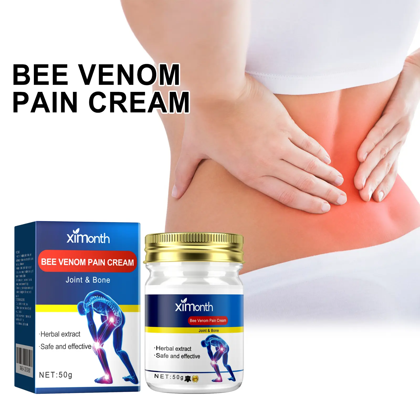 Joint and Muscle Pain Relief Cream Fast Soothing Herbal Formula for Knee Lumbar