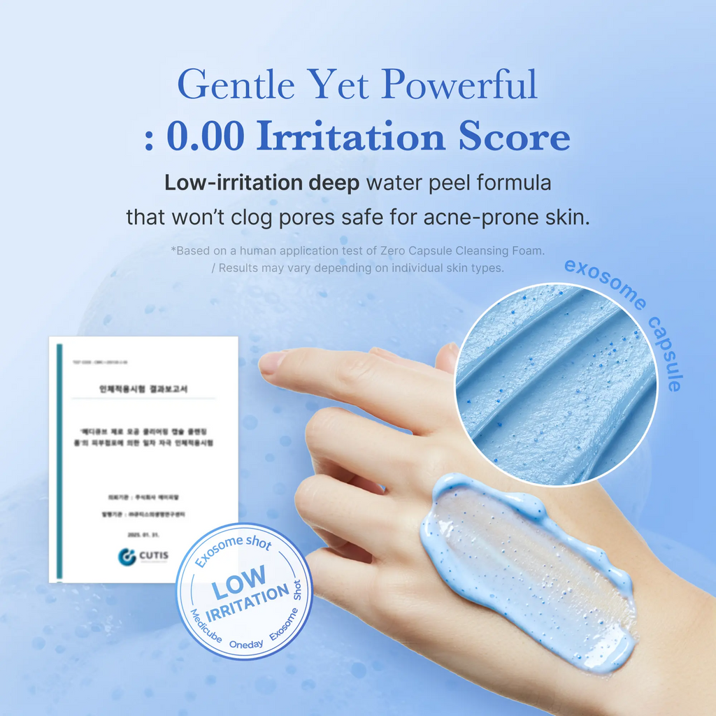 Zero Pore Clear Blue Capsule Facial Cleanser for Skin Texture