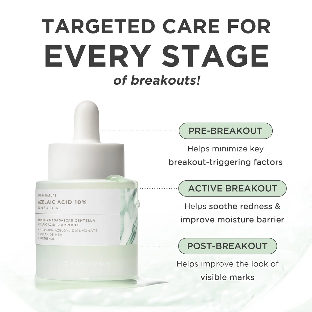 Azelaic Acid 10 Ampoule 30ml - Blemish Care, Visible Redness Soothing