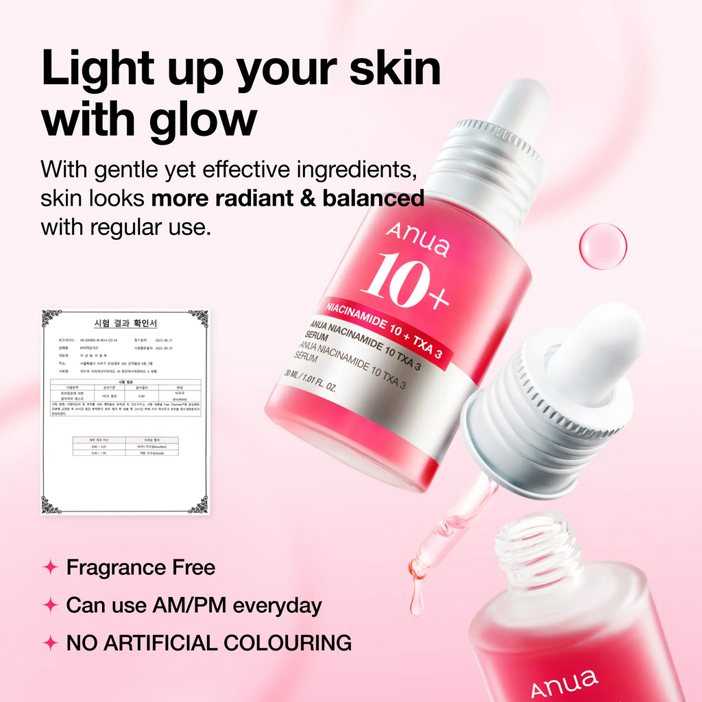 Dark Spot Correcting Serum : 10% Niacinamide+ 4% Tranexamic Acid 1.01 fl.oz. (30ml) ｜ Niacinamide Serum