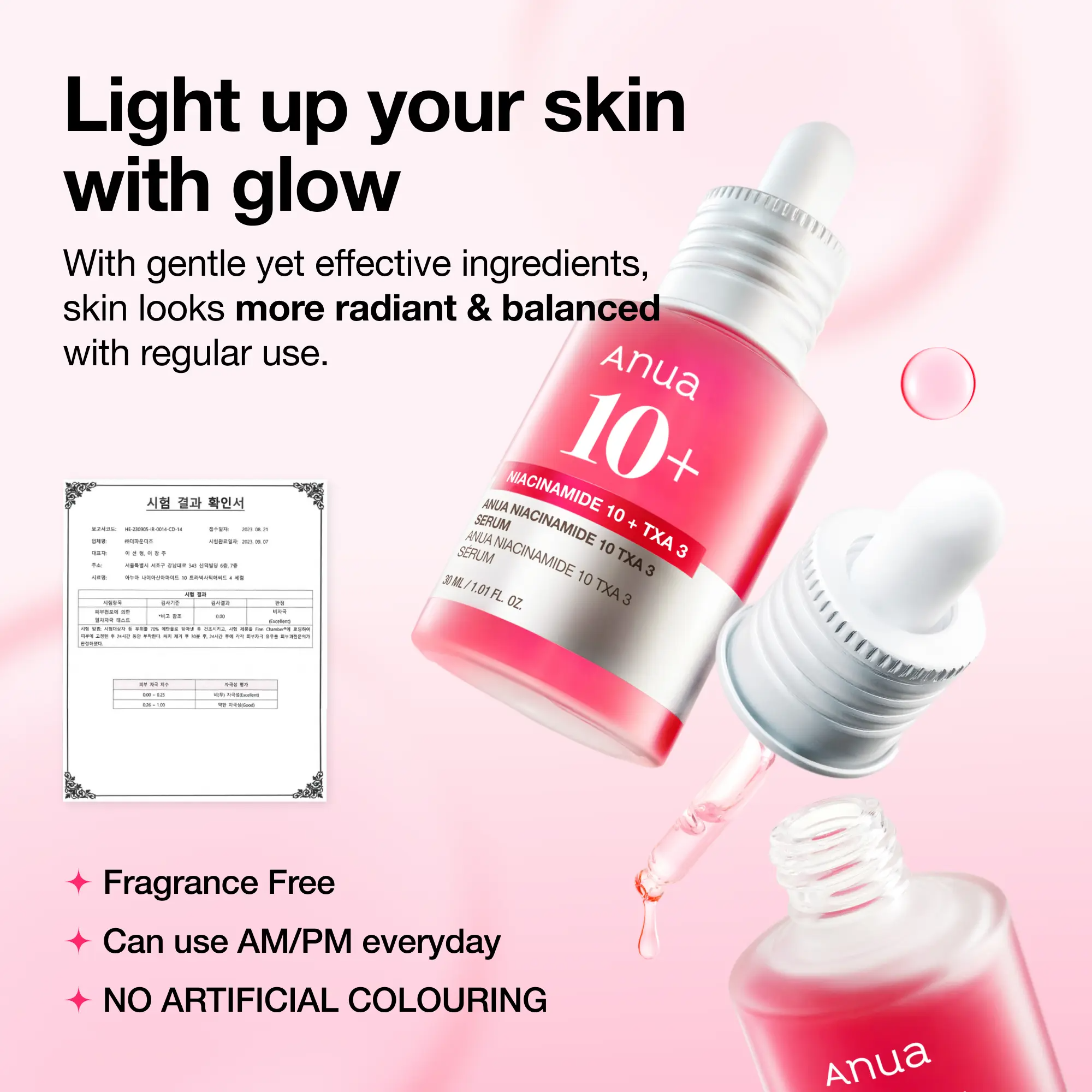 Dark Spot Correcting Serum : 10% Niacinamide+ 4% Tranexamic Acid 1.01 fl.oz. (30ml) ｜ Niacinamide Serum