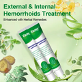 Organic Hemorrhoid Treatment Cream-Gel with Soothing Aloe Vera, Relieves Pain, Itching, and Swelling for Sensitive Skin