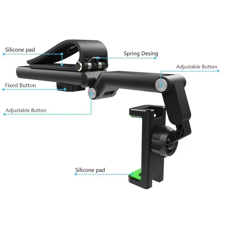 Joytutus Car Phone Mount – Long Adjustable Arm, 360° Rotation, Anti-Scratch Clamp