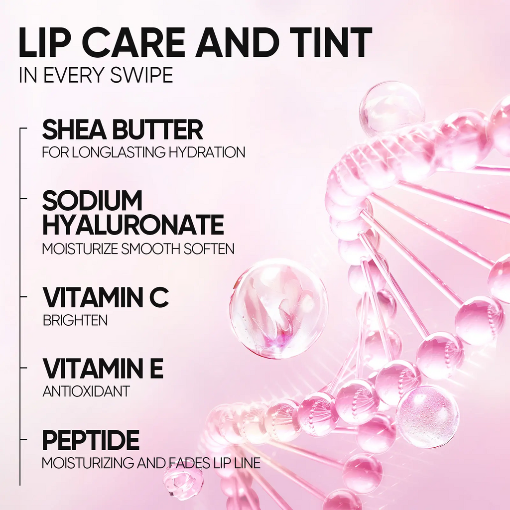 SKINTIFIC Lip Serum 2pcs Day & Night Lip Combo – Tinted + Clear for All-Day Hydration & Overnight Repair