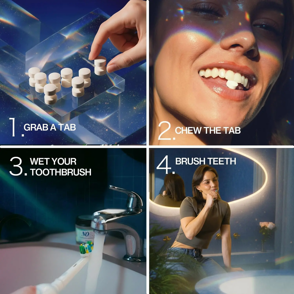NOBS Toothpaste Tablets – Nano Hydroxyapatite | Fluoride-Free, Zero-Waste